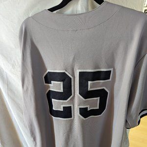 MAJESTIC YANKEES #25 GLEYBER TORRES AWAY JERSEY - 2X